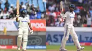 Sarfaraz Khan and KL Rahul celebrate their respective fifties (Getty Images)