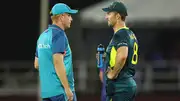 Australia head coach Andrew McDonald and captain Mitchell Marsh (Getty Images)