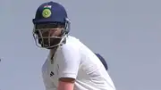 Shreyas Iyer bats in Duleep Trophy match for India D against India A (Screengrab: X)