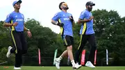 Yashasvi Jaiswal, Virat Kohli and Jasprit Bumrah during a training session (Getty Images)