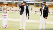 Rohit Sharma and Najmul Hossain Shanto at the coin toss (Screengrab: BCB, X)