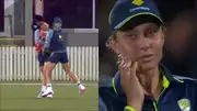 Ashleigh Gardner and Georgia Wareham involved in a collission (Screengrab: X)