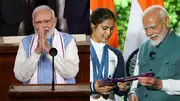 PM Modi with Manu Bhaker (getty)