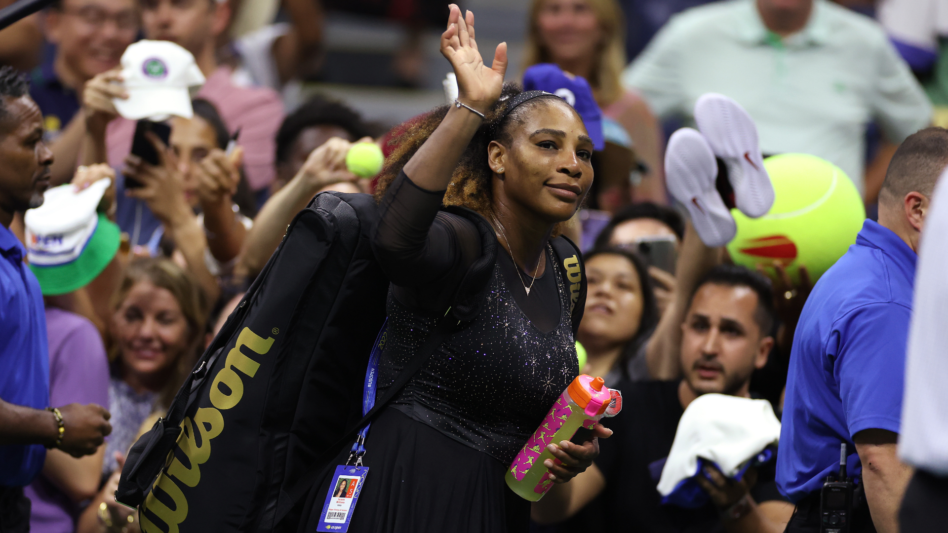Serena Williams credits the enthusiastic crowd at Arthur Ashe Stadium for fueling her farewell campaign at the US Open