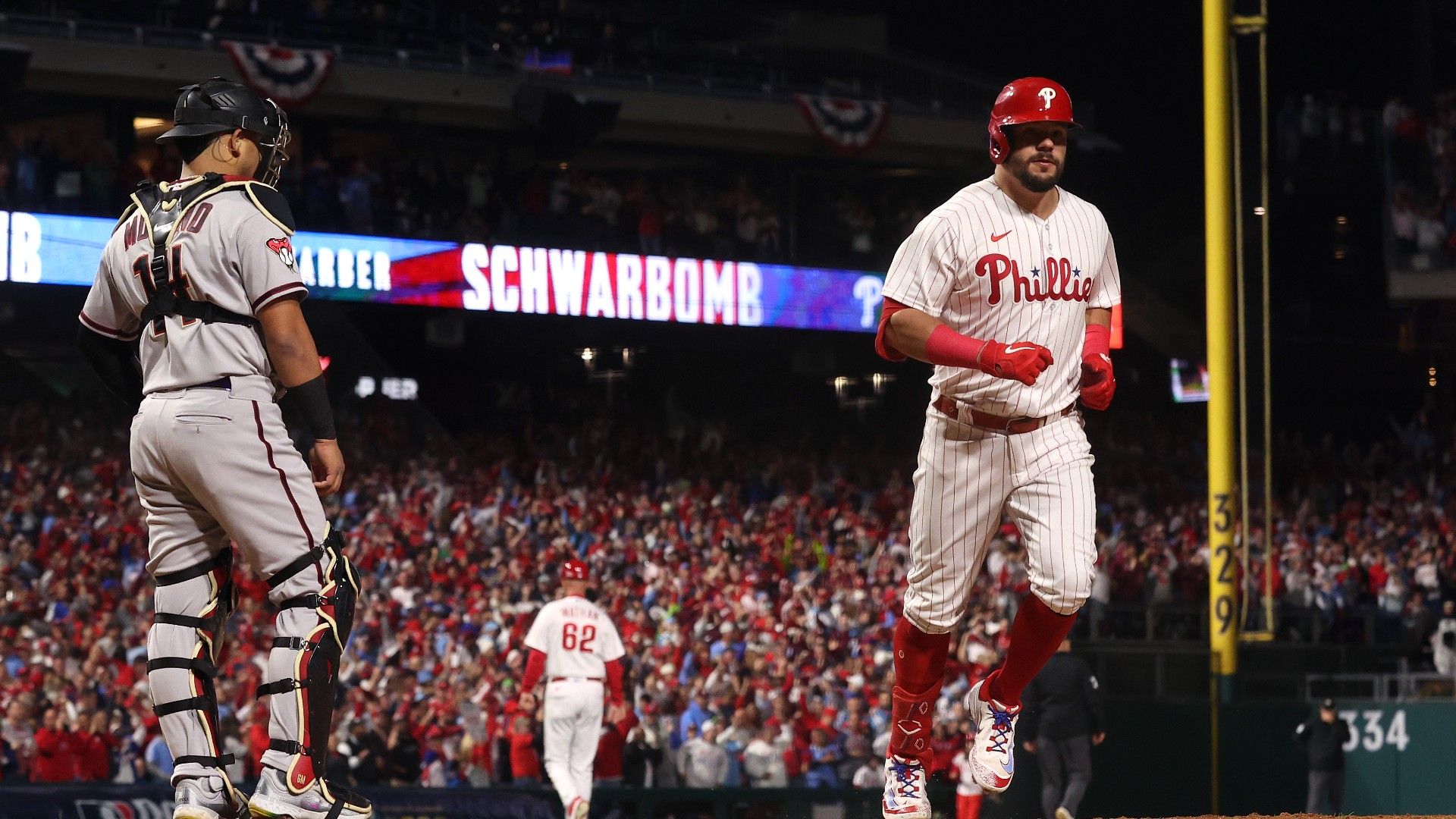 Kyle Schwarber, Aaron Nola lead Phillies to 10-0 rout of D-backs, 2-0 lead  in NLCS - Chicago Sun-Times