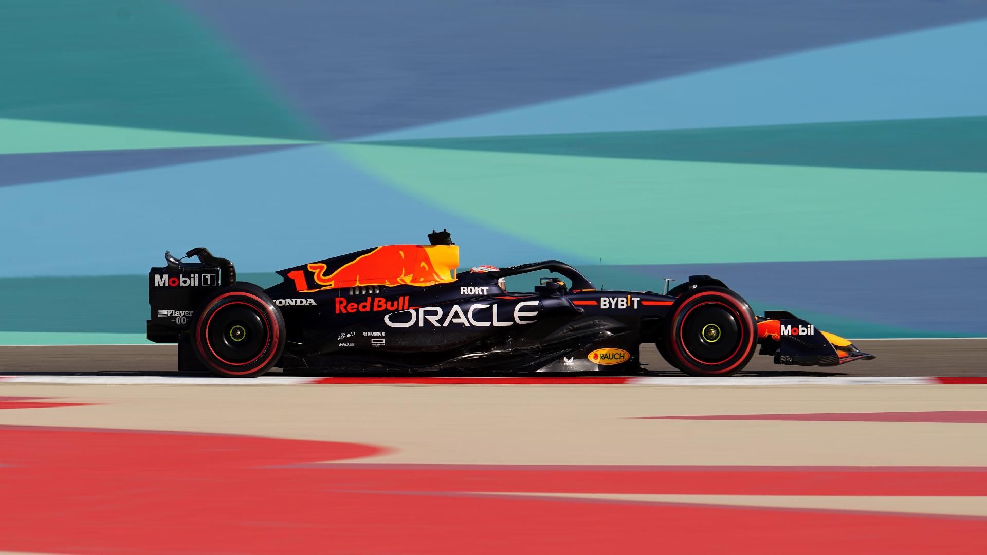 Max Verstappen of Red Bull sets fastest time in first F1 Bahrain testing session